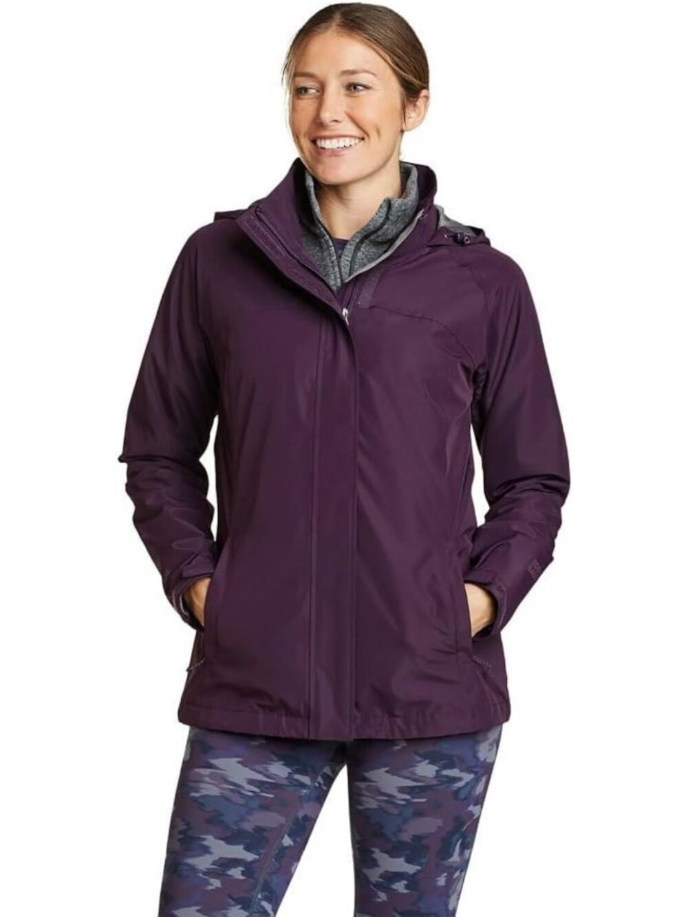 Women's Waterproof Hooded Packable Rain Jacket - Lightweight, Stylish